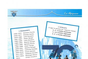 70&#176; Anniversario dalla data di fondazione del Club Alpino Italiano - Sezione di Alpignano