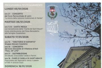 Programma festeggiamenti Sant'Abaco