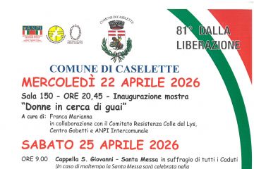 81° dalla Liberazione - Sabato 25 Aprile 2026